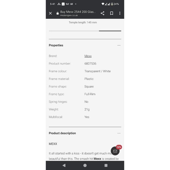 GERMAN MADE - $$$ Mexx Eyeglasses Mod 2544 Frame - Picture 10 of 10